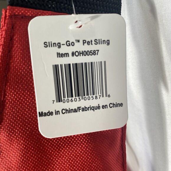 NWT OUTWARD HOUND Adjustable Sling Pet Carrier Crossbody Small Animal Red - Picture 9 of 12